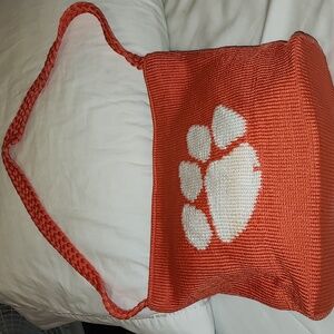 The Sak Orange and White Shoulder Bag. GUC.